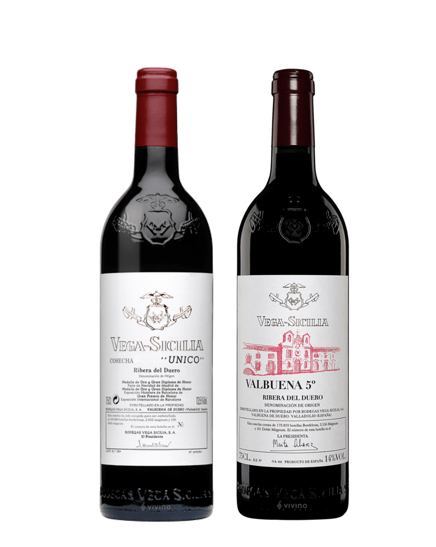 Premium Cellar Collection: Vega Sicilia 2010 Único + 2014 Valbuena